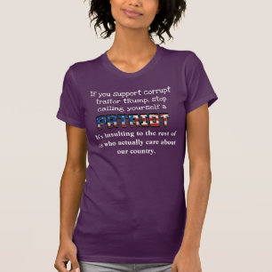 PATRIOTと呼ストップぶランプをサポート Tシャツ