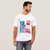 Patriot Day 9.11.2001 N'oubliez jamais le 11 septe Tシャツ (正面フル)