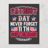 Patriot Day Never Forget 9 11 ポストカード (正面)