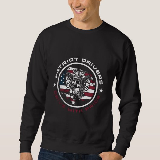 Patriot Drivers Tシャツ – アメリカのプライドはっきりした (正面)