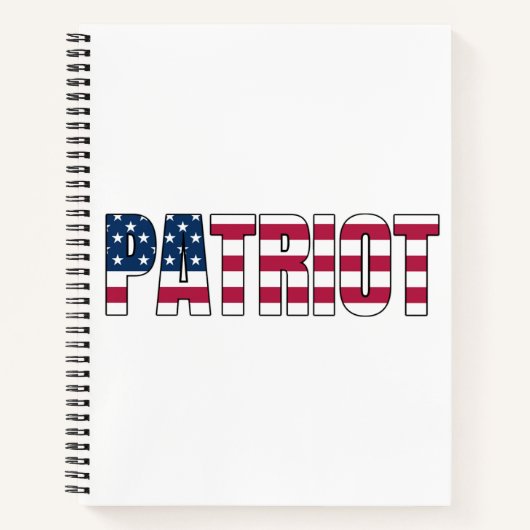 Patriot Flag ノートブック (正面)