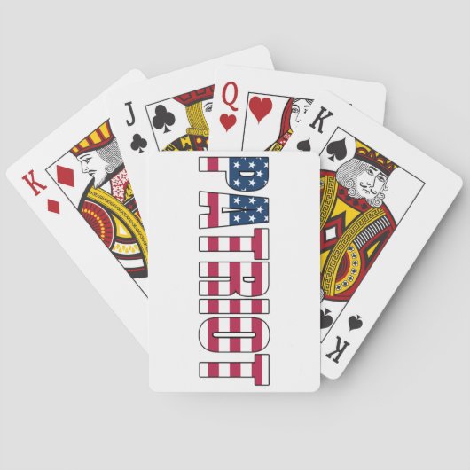 Patriot Flag Playing Cards トランプ (裏面)