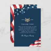 Patriot Flat Thank Youノートカード サンキューカード (正面/裏面)