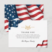 Patriot Flat Thank You Note Card サンキューカード (正面/裏面)