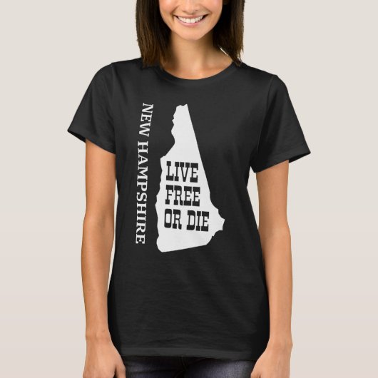 Patriot Quote New Hampshire Motto Souvenir State P Tシャツ (正面)