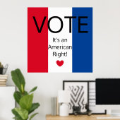 Patriot Red, White, and Blue: ポスター (ホームオフィス)