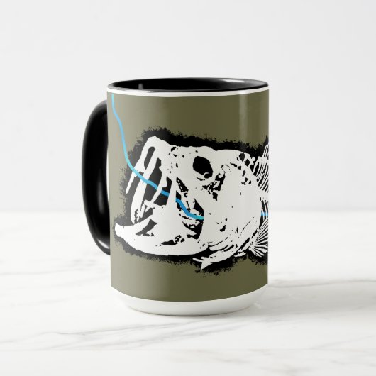 PATRIOT - SWALLOWED IDAHO - ONE BAD BASS マグカップ (正面左)