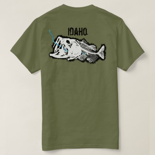 PATRIOT - SWALLOWED IDAHO - ONE BAD BASS Tシャツ (デザイン裏面)