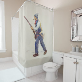 Patriote Québec Rébellion 1837-1838 Henri Julien シャワーカーテン