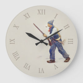 Patriote Québec Rébellion 1837-1838 Henri Julien ラージ壁時計