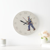 Patriote Québec Rébellion 1837-1838 Henri Julien ラージ壁時計 (ホーム)