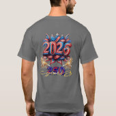 Patriotic 2026 250 Years New Years Celebration Tシャツ (裏面)