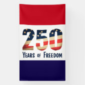 Patriotic 250‑Year Freedom Banner   横断幕 (縦)