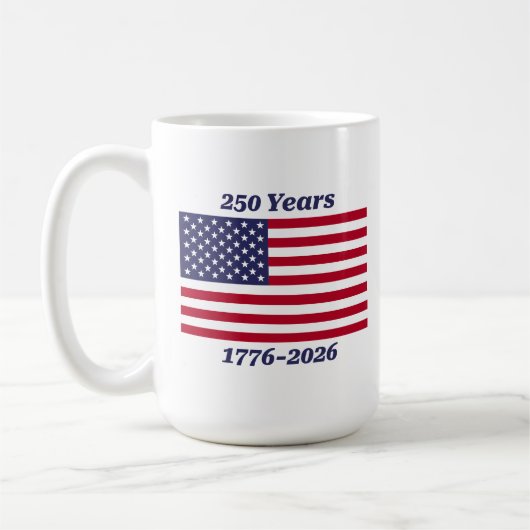 Patriotic 250 Years 1776-2026 コーヒーマグカップ (左)