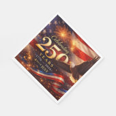Patriotic 250th Anniversary スタンダードランチョンナプキン (角)