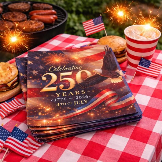 Patriotic 250th Anniversary スタンダードランチョンナプキン