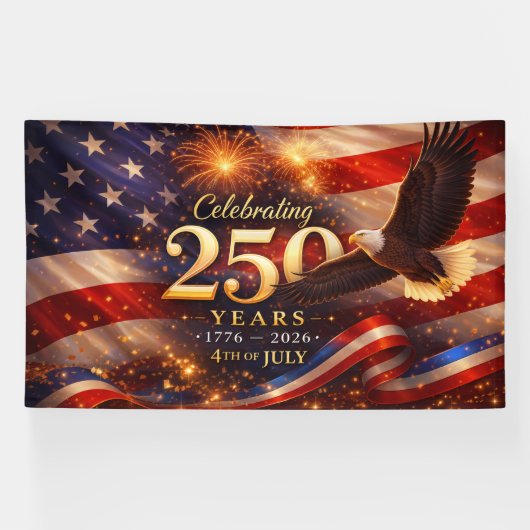 Patriotic 250th Anniversary Banner 横断幕 (横)