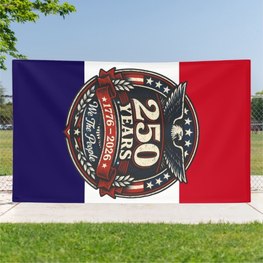 Patriotic 250th Anniversary Emblem  横断幕 (外側)