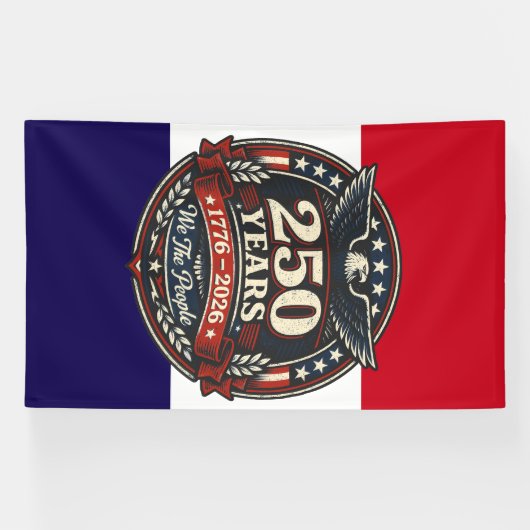 Patriotic 250th Anniversary Emblem  横断幕 (横)