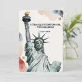 Patriotic 250th Anniversary Liberty Invitation 招待状 (スタンド正面)