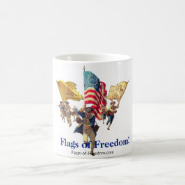 Patriotic "3 Flags of Freedom" Coffee Mug コーヒーマグカップ