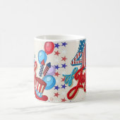 Patriotic 4th of July Mug USA Independence Day コーヒーマグカップ (中央)
