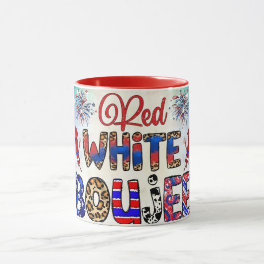 Patriotic 4th of July Mug USA Independence Day マグカップ (中央)