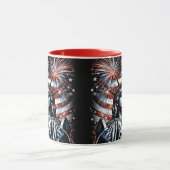 Patriotic 4th of July Mug USA Independence Day マグカップ (中央)