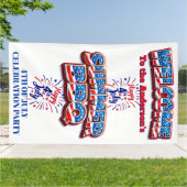 Patriotic 4th of July Welcome Banner 横断幕 (外側)