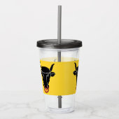 Patriotic Acrylic Tumbler with flag of Uri, Swiss アクリルタンブラー (正面)