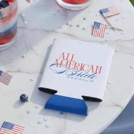 Patriotic All American Bride Bachelorette 缶クーラー