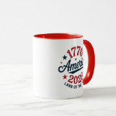 Patriotic America 1776-2026 Personalized  マグカップ (正面右)