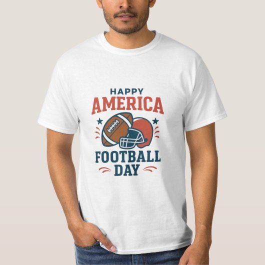  Patriotic America Football Day Tee – Perfect Gift Tシャツ (正面)