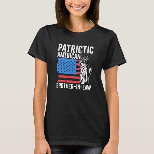Patriotic American Brother In Law Patriot America  Tシャツ (正面)