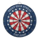 Patriotic American Dartboard Wall Art Design ダーツボード (正面)