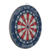 Patriotic American Dartboard Wall Art Design ダーツボード (正面左)