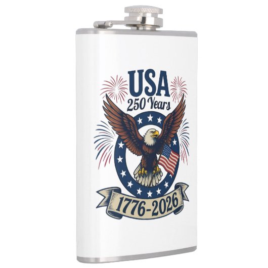 Patriotic American Eagle 250 Years フラスク (右)