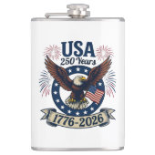 Patriotic American Eagle 250 Years フラスク (正面)