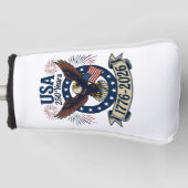 Patriotic American Eagle 250 Years 1776-2026 ゴルフヘッドカバー (正面)