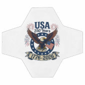 Patriotic American Eagle 250 Years 1776-2026 サッカーボール (フラット)