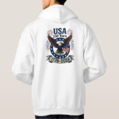 Patriotic American Eagle 250 Years 1776-2026 パーカ (裏面)