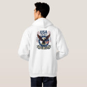 Patriotic American Eagle 250 Years 1776-2026 パーカ (裏面フル)