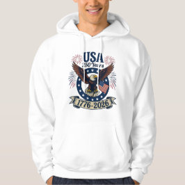 Patriotic American Eagle 250 Years 1776-2026 パーカ