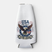 Patriotic American Eagle 250 Years 1776-2026 ボトルクーラー (正面)