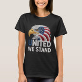 Patriotic American Eagle Embroidery Style Patrioti Tシャツ (正面)