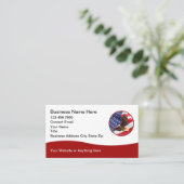 Patriotic American Eagle Modern Business Cards 名刺 (スタンド正面)