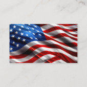 Patriotic American Electrician Theme Business Card 名刺 (裏面)