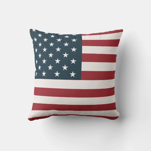 Patriotic American Flag クッション (裏面)
