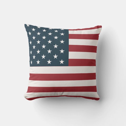 Patriotic American Flag クッション (正面)