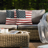 Patriotic American Flag クッション